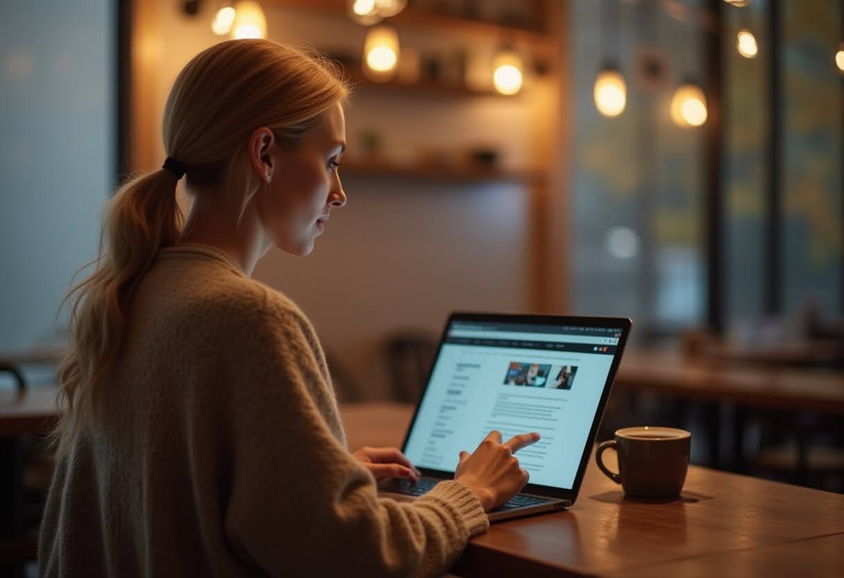 Profissional de marketing participando do processo de criação de Landing Pages.