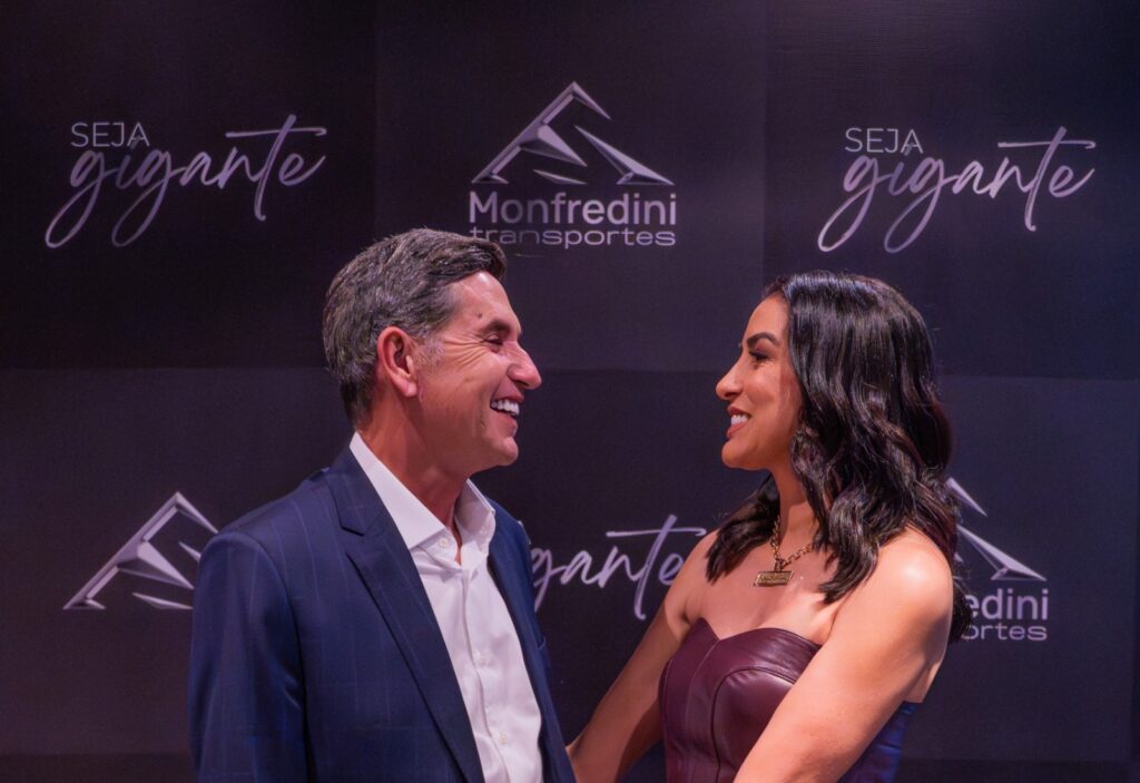 Arthur e Kellen Monfredini, presidentes da Monfredini Transportes