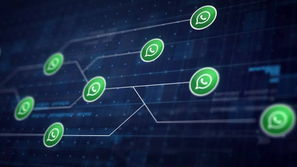 ícones com a logo do WhatsApp simulando a hiperconectividade